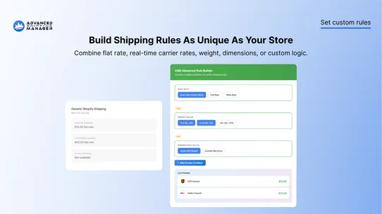 Advanced Shipping Rate Manager screenshot