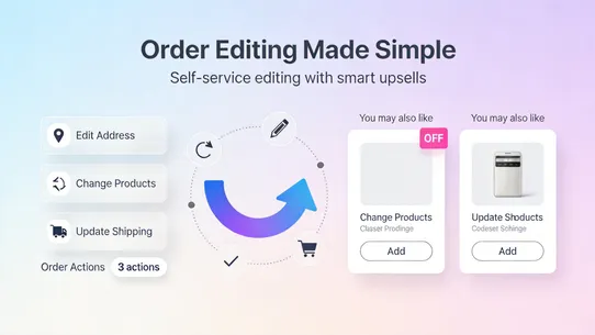 AClaw: Order Editing &amp; Upsell screenshot