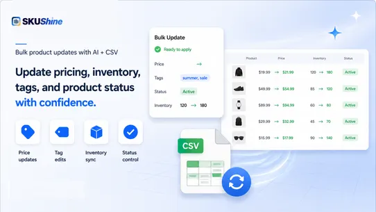 SKUShine Bulk Product Editor screenshot