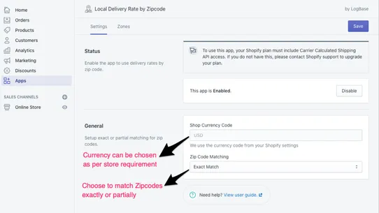 Rates by Zipcode — Zipeasy screenshot