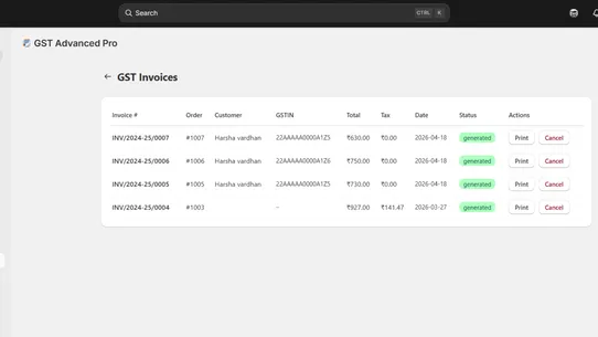 GST Hero: GST Invoice India screenshot