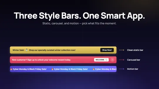 Twig ‑ Announcement Bar screenshot