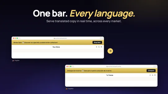 Twig ‑ Announcement Bar screenshot