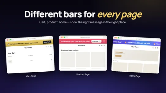 Twig ‑ Announcement Bar screenshot