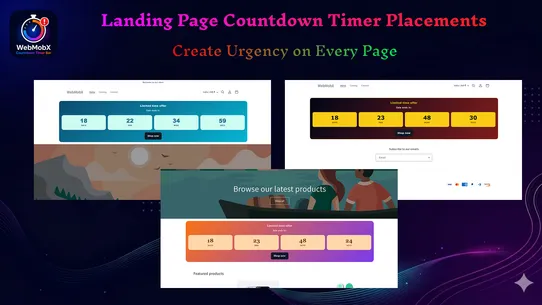 WebMobX Countdown Timer Bar screenshot