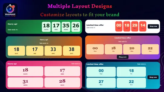 WebMobX Countdown Timer Bar screenshot