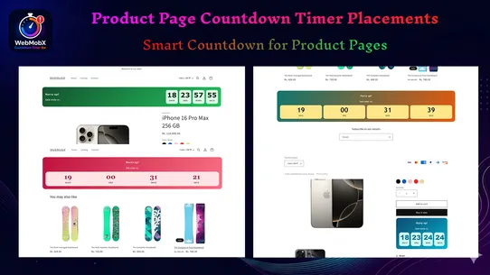 WebMobX Countdown Timer Bar screenshot