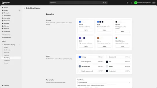 OrderFlow ‑ B2B Quick Order screenshot