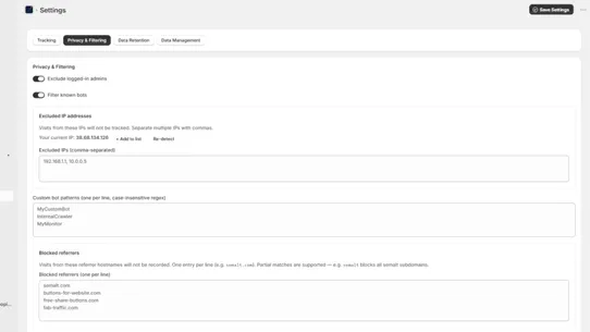 AOP ‑ Track Your Traffic screenshot
