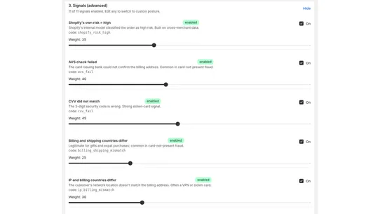 Uncomplicated Fraud Filter screenshot
