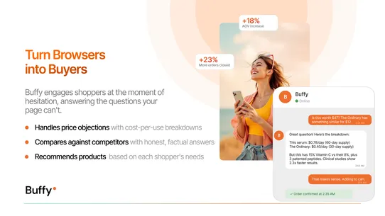 Buffy AI Chatbot &amp; Sales Agent screenshot