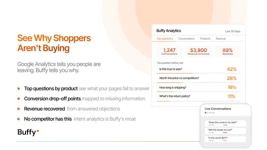 Buffy AI Chatbot &amp; Sales Agent screenshot