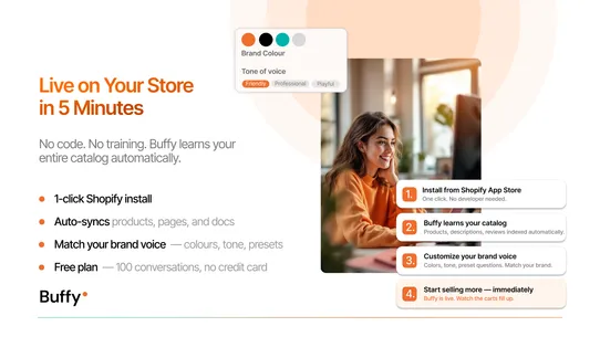 Buffy AI Chatbot &amp; Sales Agent screenshot