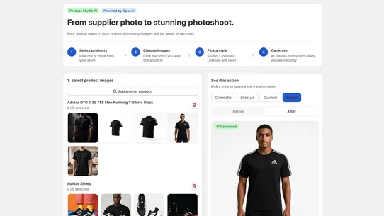 Product Studio AI screenshot