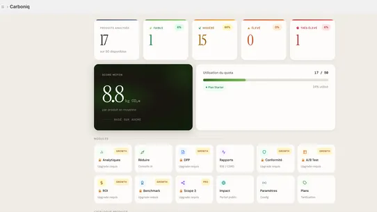 Carboniq screenshot