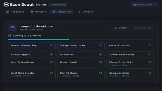 EcomScout Signals screenshot