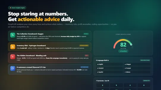 DropProfit ‑ True Profit &amp; ROI screenshot