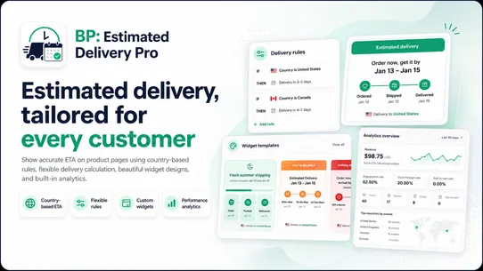 BP Estimated Delivery Date Pro screenshot