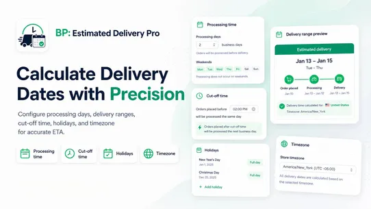 BP Estimated Delivery Date Pro screenshot