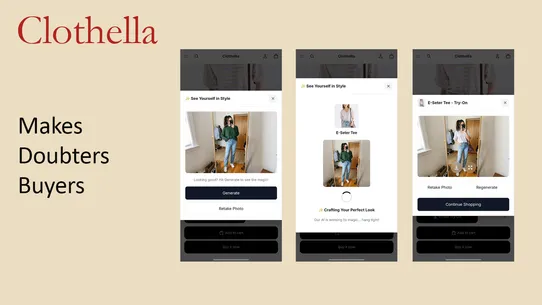 Clothella AI Virtual Try On screenshot