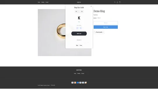 RightSize ‑ Ring Sizing App screenshot
