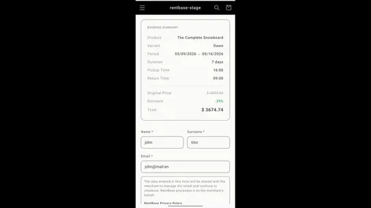 RentBase screenshot
