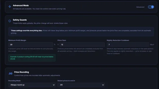 Dynamic Pricer screenshot