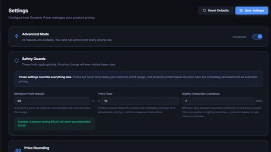 Dynamic Pricer screenshot