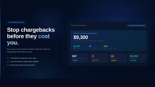 ChargeBack Shield screenshot