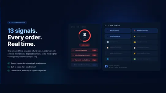 ChargeBack Shield screenshot