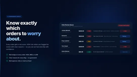 ChargeBack Shield screenshot