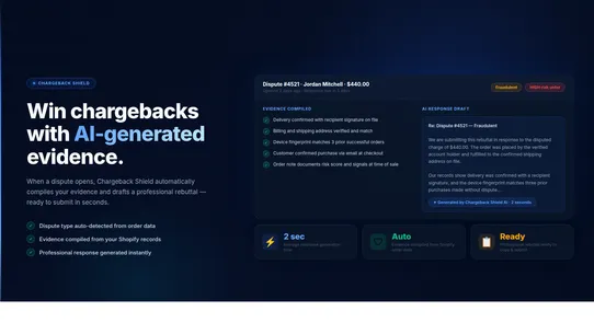 ChargeBack Shield screenshot