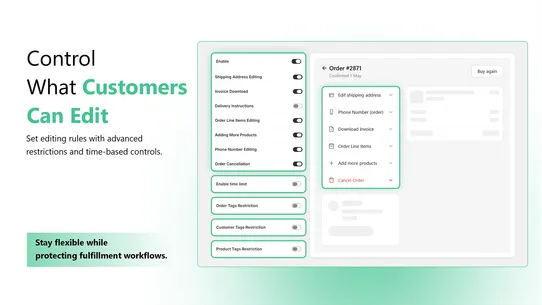 Order Editing ‑ MT screenshot
