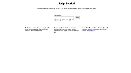 Script Sentinel screenshot