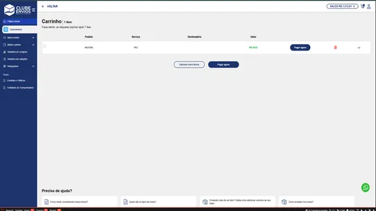 Clube Envios screenshot