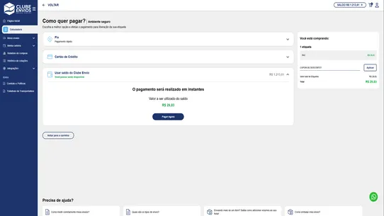 Clube Envios screenshot