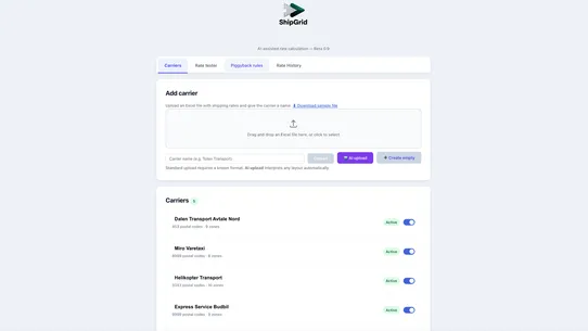 ShipGrid screenshot