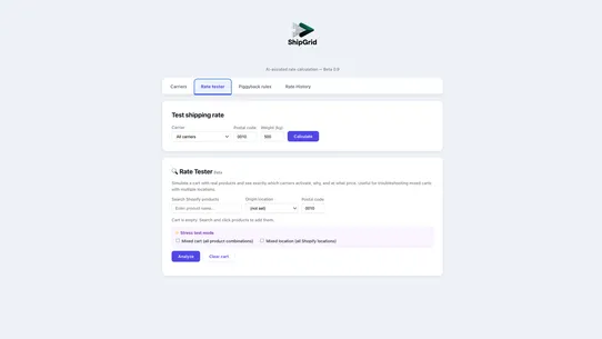 ShipGrid screenshot