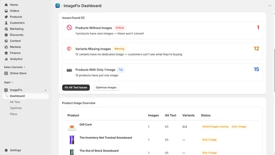 ImageFix ‑ AI Alt Text &amp; Image screenshot