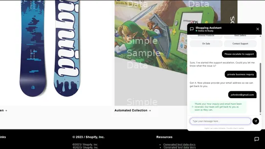 TensorChat: Shopping Copilot screenshot
