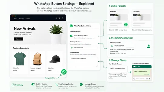 MB WhatsApp Chat Button screenshot