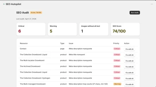 SEO AUTOPILOT screenshot