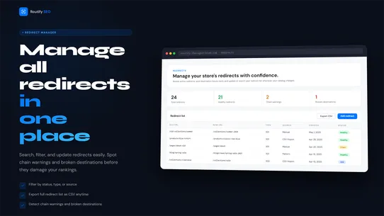 Routify ‑ SEO Redirects screenshot