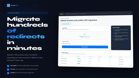 Routify ‑ SEO Redirects screenshot