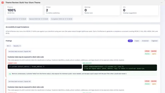 StorePulse: Monitor + AI Fixes screenshot