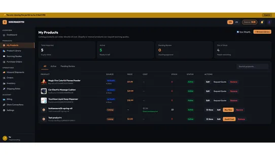 sourcingagentpro screenshot