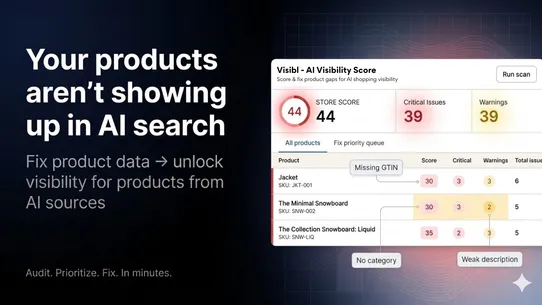 Visibl ‑ AI Visibility Score screenshot