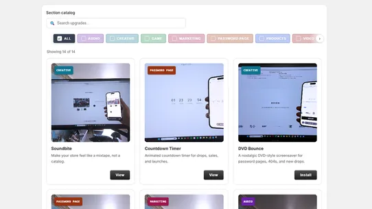 Dream Theme: Store Upgrades screenshot