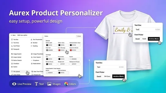 Aurex Product Personalizer screenshot