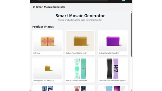 Smart Mosaic Generator screenshot